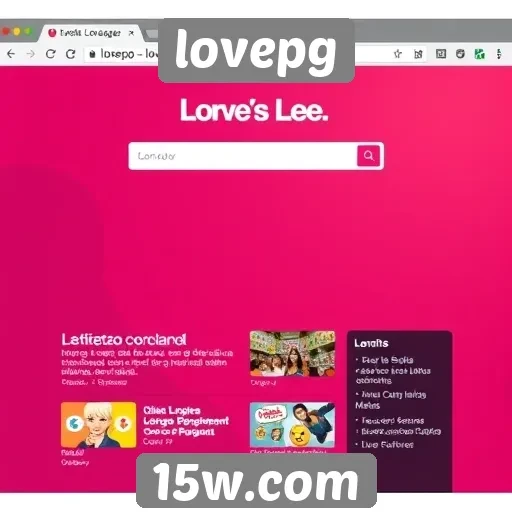 Explorando a interface do site lovepg